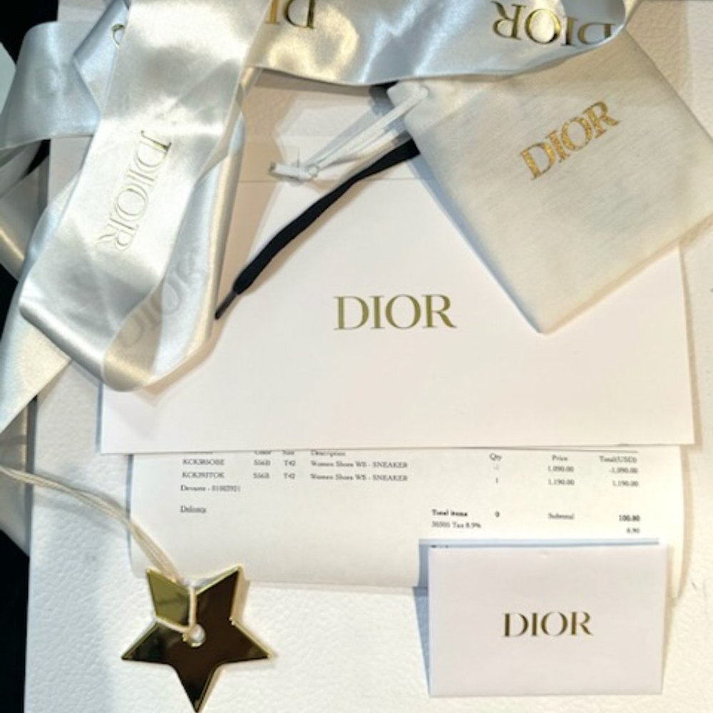DIOR Walk'n'Dior Sneaker  Size 12 Deep Blue - Picture 7 of 9